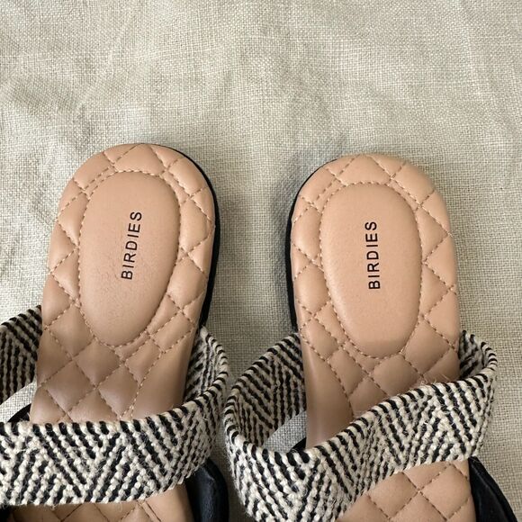 BIRDIES The Swan Black Cuff Suede Pointed Toe Mules Slip-On - Picture 7 of 9